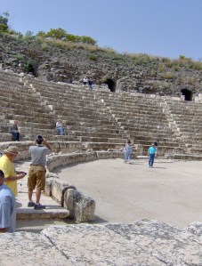 Ancient amphitheater in Beit She'an, Israel. Copyright- Rochelle Wisoff-Fields