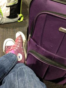 Yes, I do have a purple suitcase. Why do you ask? 